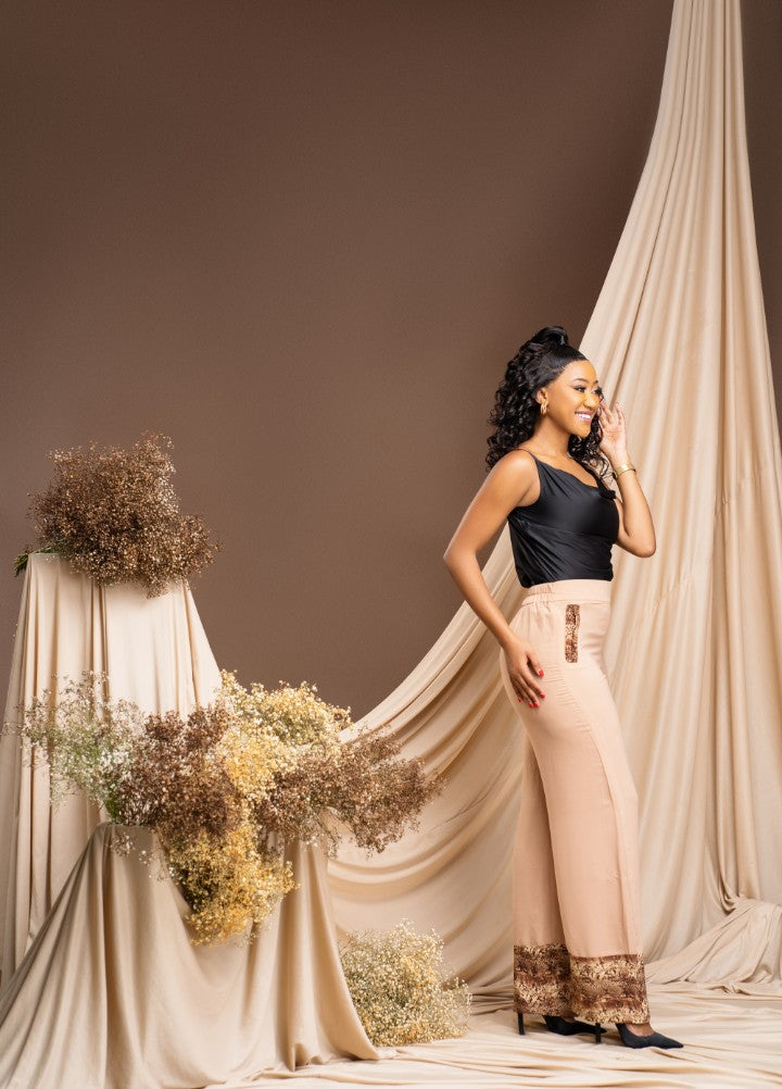 Beige Tan Linen Pants