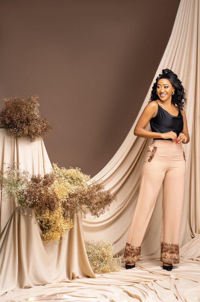 Beige Tan Linen Pants