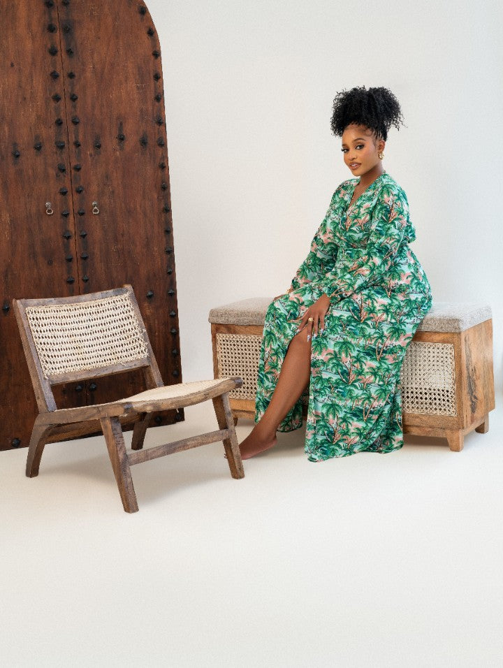 Palm Tree Maxi Dress